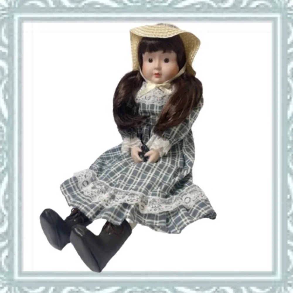 Vintage Doll Porcelain Molly Modern Farmhouse French Cottage Lace Vintage Toys